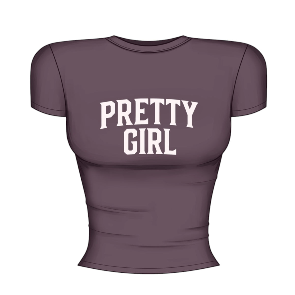 Pretty girl fitted tee