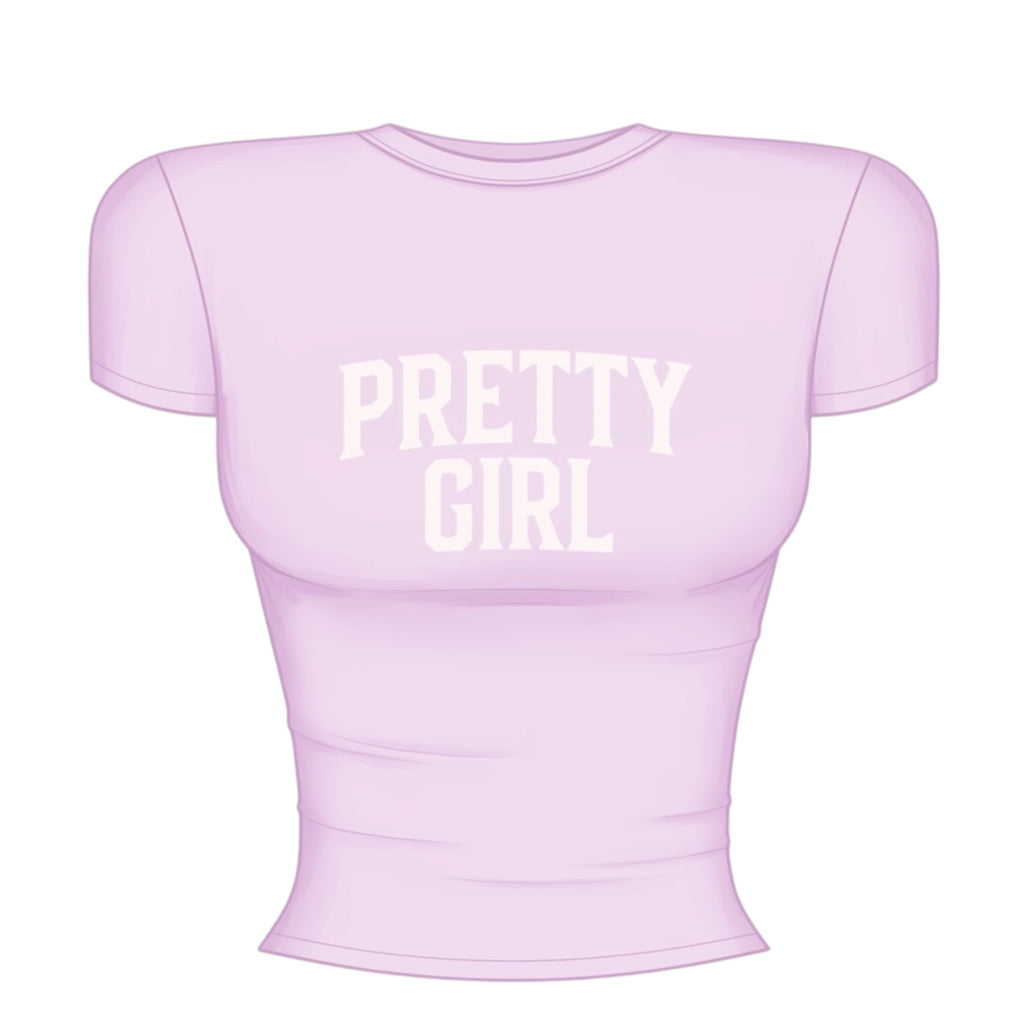 Pretty girl fitted tee