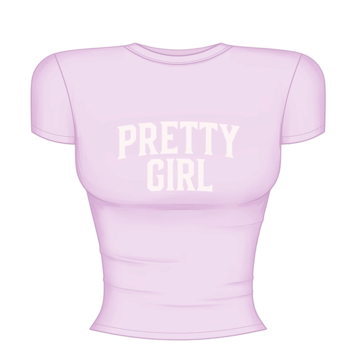 Pretty girl fitted tee
