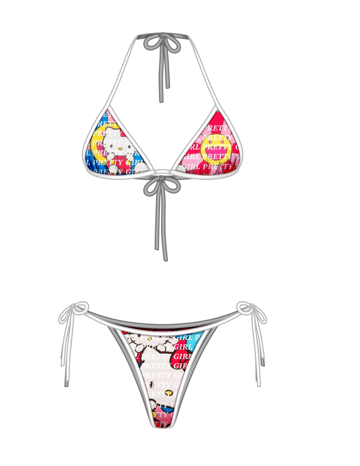 Pretty girl bikini top