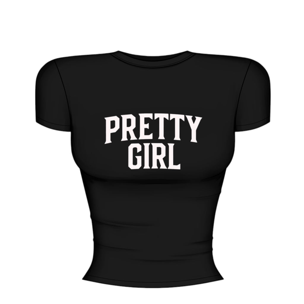 Pretty girl fitted tee