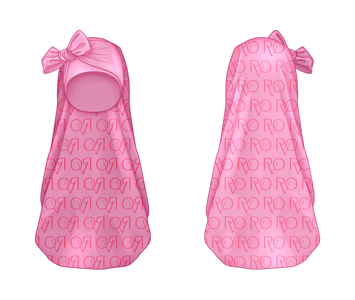 Long Satin Braid Bonnet