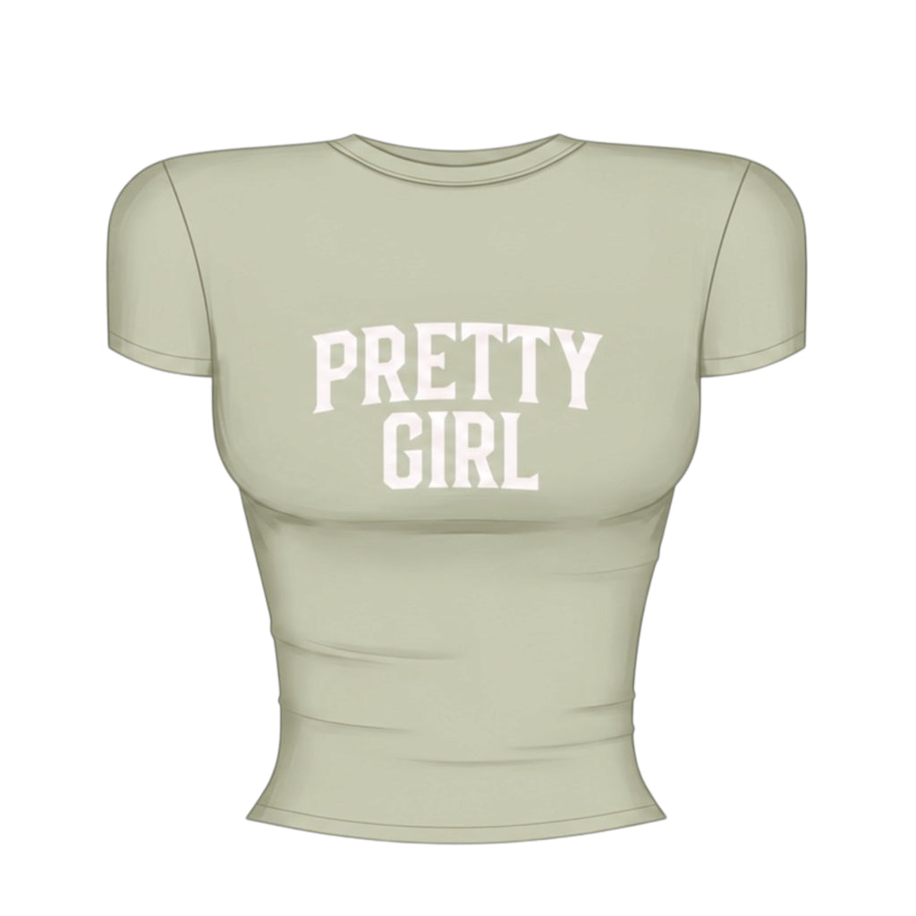 Pretty girl fitted tee