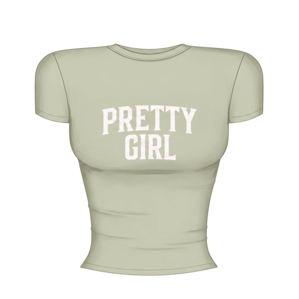 Pretty girl fitted tee