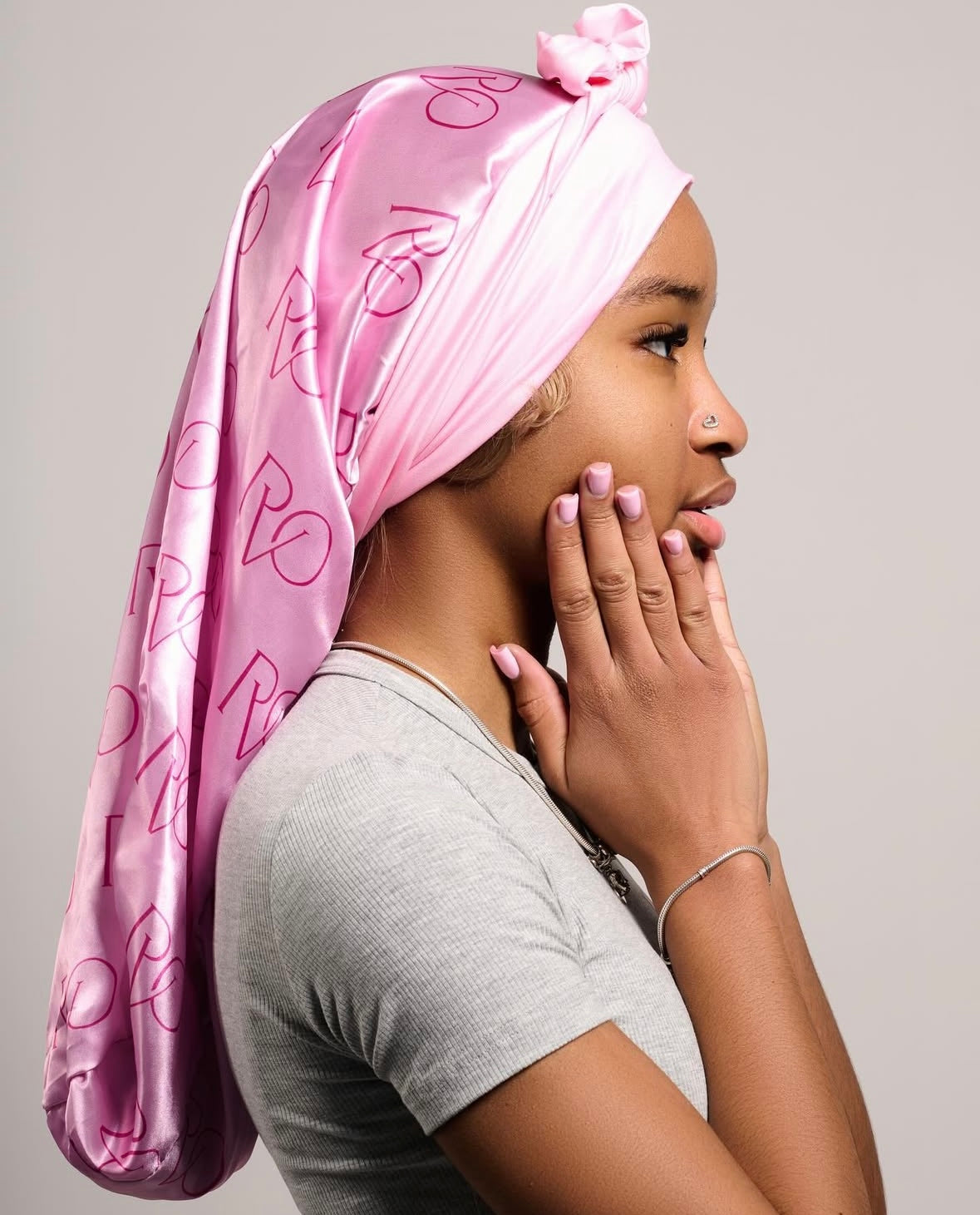 Long Satin Braid Bonnet